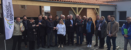 Remise de clés de 6 logements locatifs sociaux à Mervent