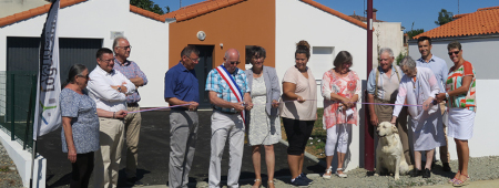 Vendée Logement esh inaugure ses premiers logements sociaux sur la commune de St Cyr en Talmondais