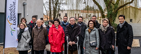 Vendée Logement esh a inauguré 6 logements locatifs sur la commune de Bournezeau,