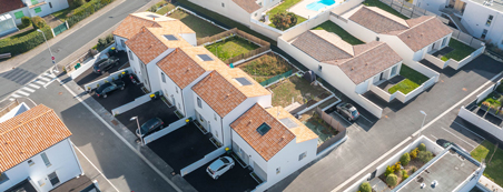 Photo aérienne du programme de maisons en location-accession