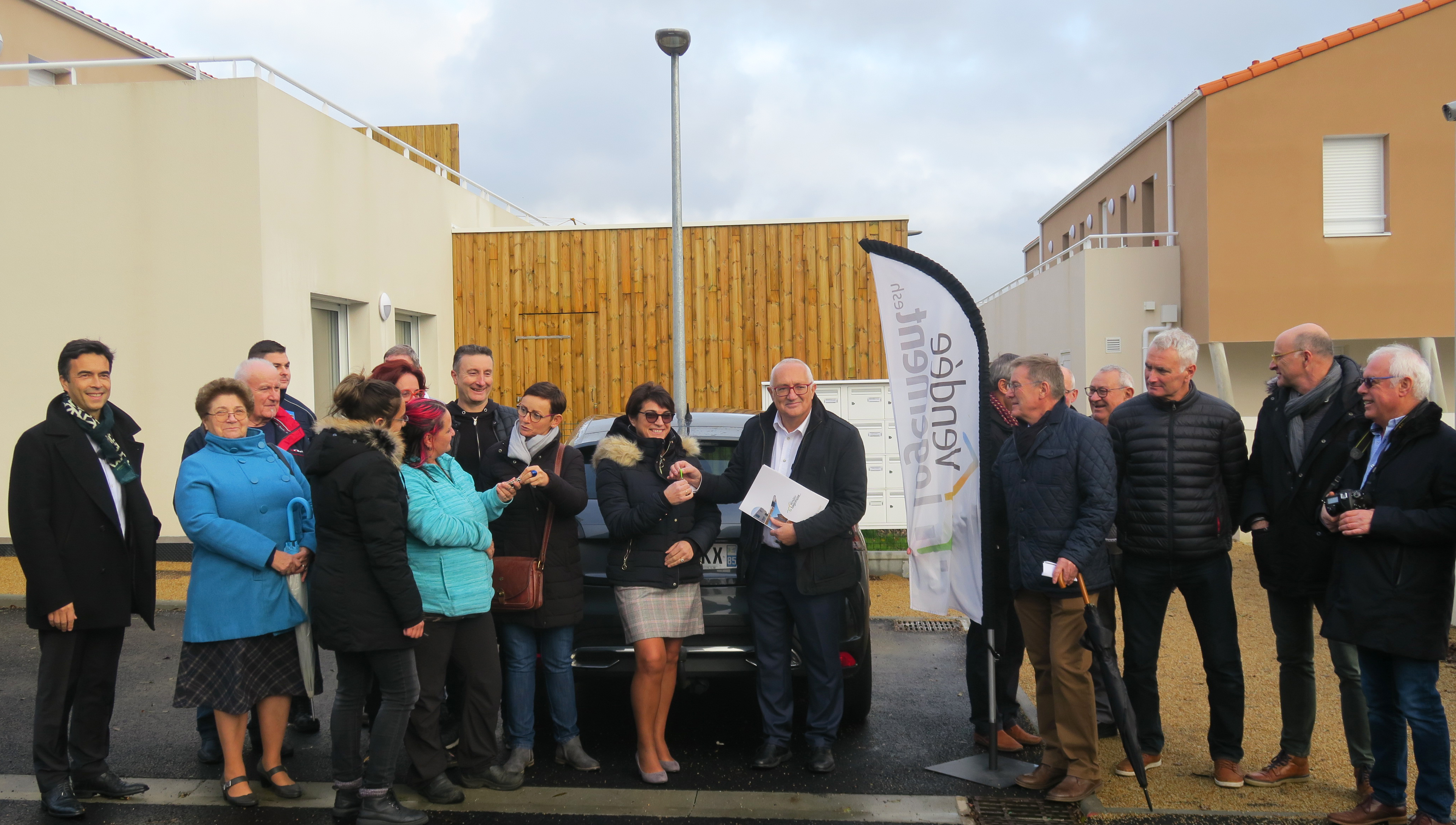 Vendée Logement esh inaugure 16 nouveaux logements à Saint-Christophe-du-Ligneron