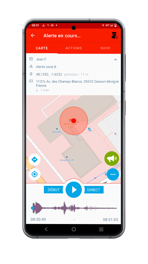 WaryMe application 