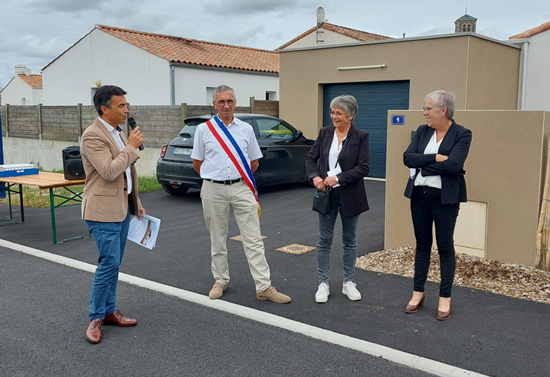 Photo de Damien Martineau lors de l'inauguration