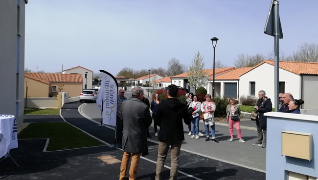 L'équipe Vendée Logement lors de l'inauguration