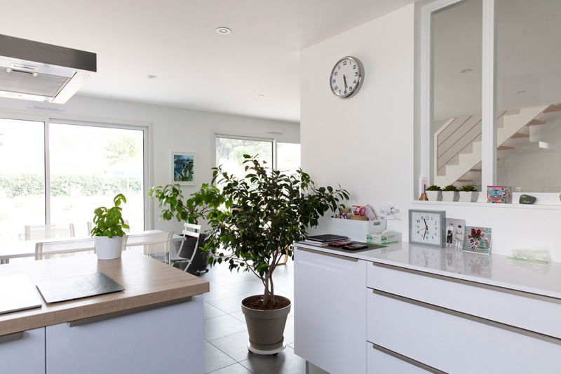 salon d'une maison basse consommation