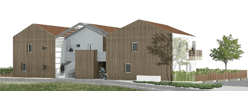 Perspectives des logements à Beaurepaire