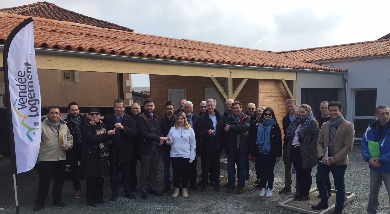 Inauguration de nouveaux logements sociaux à Mervent