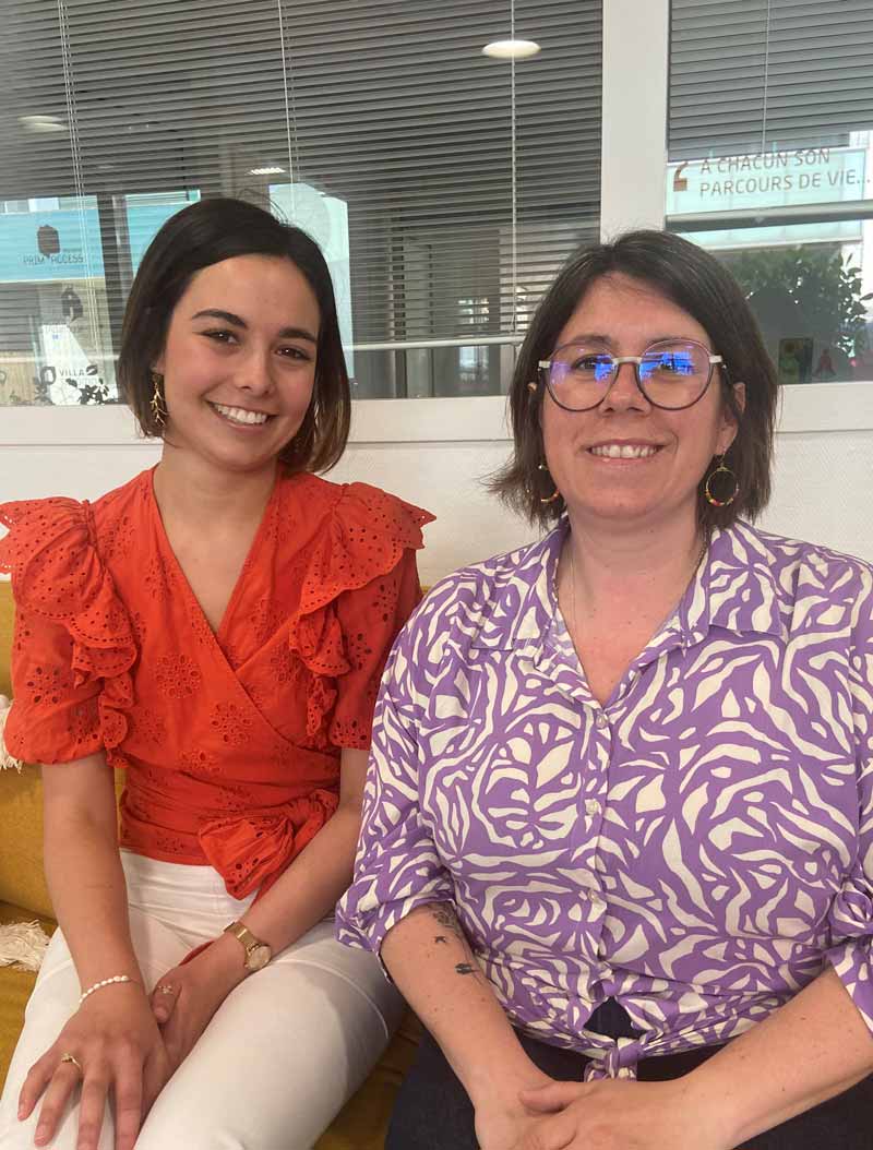 Océane Dréano et Amélie Jauneau